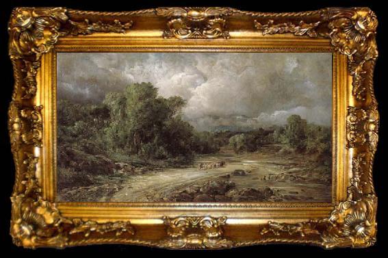 framed  Ramon marti alsina Landscape, ta009-2